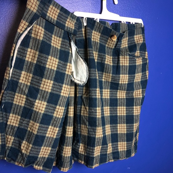 Special 70’s Vintage Plaid Skirt, Size 7/8, Blue Tan and Brown - Picture 8 of 9